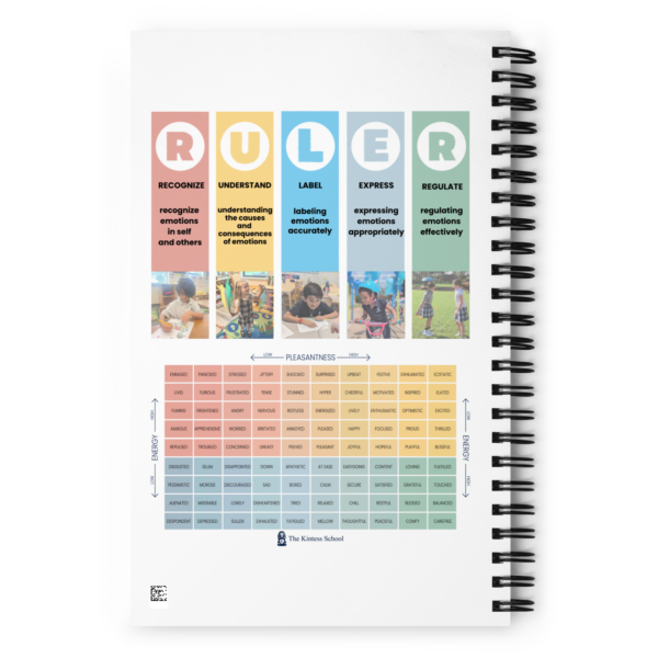 Mood Meter & RULER Method Spiral notebook